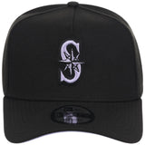 Seattle Mariners MLB Black x Lavender FASHION CORE New Era 9FORTY A-Frame