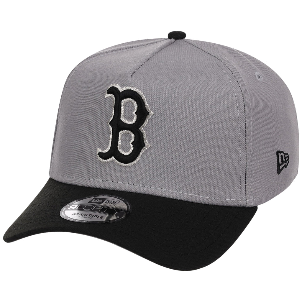 Boston Red Sox MLB Gray x Black FASHION CORE New Era 9FORTY A-Frame