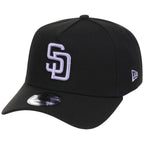 San Diego Padres MLB Black x Lavender FASHION CORE New Era 9FORTY A-Frame