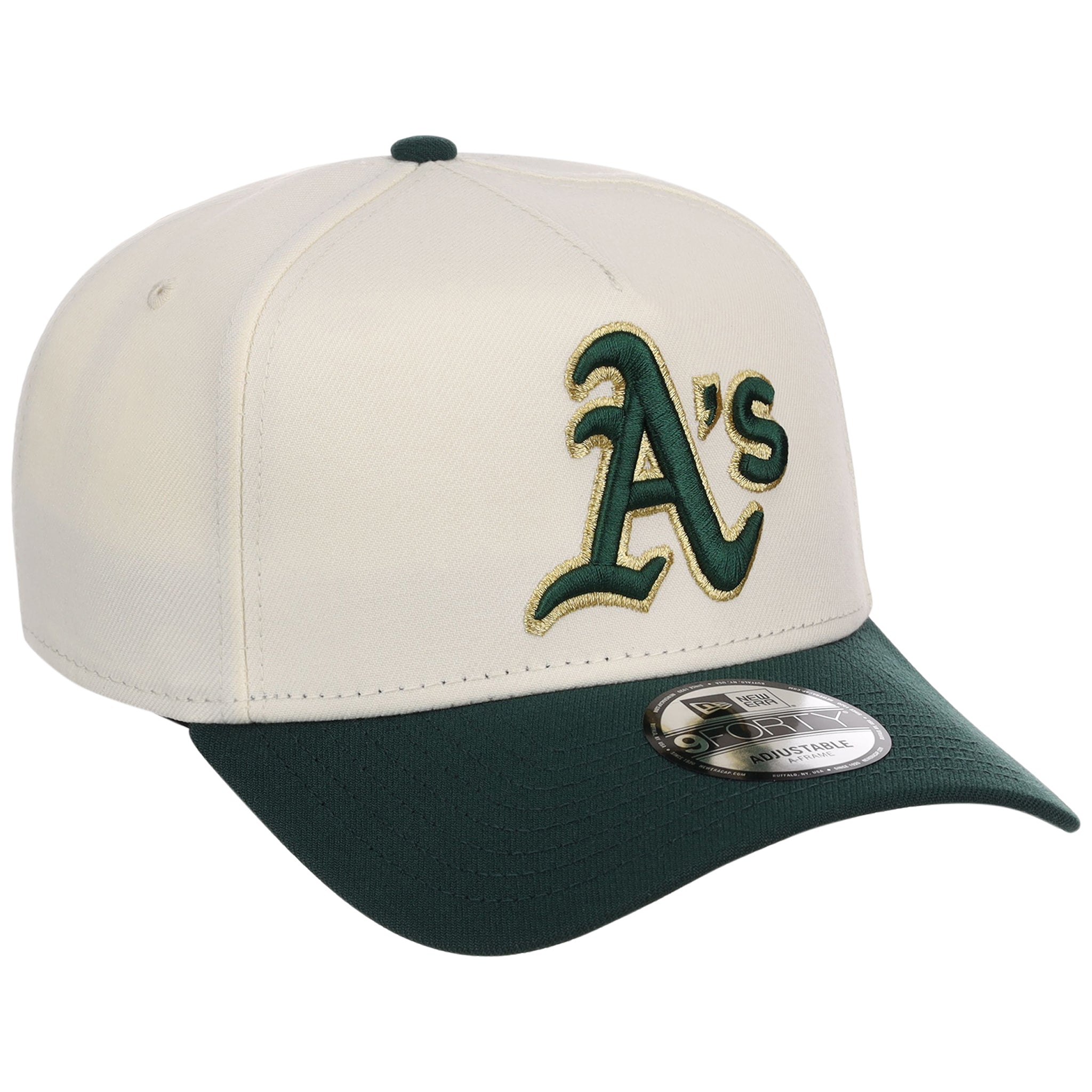 Oakland Athletics MLB Chrome x Dark Green FASHION CORE New Era 9FORTY A-Frame