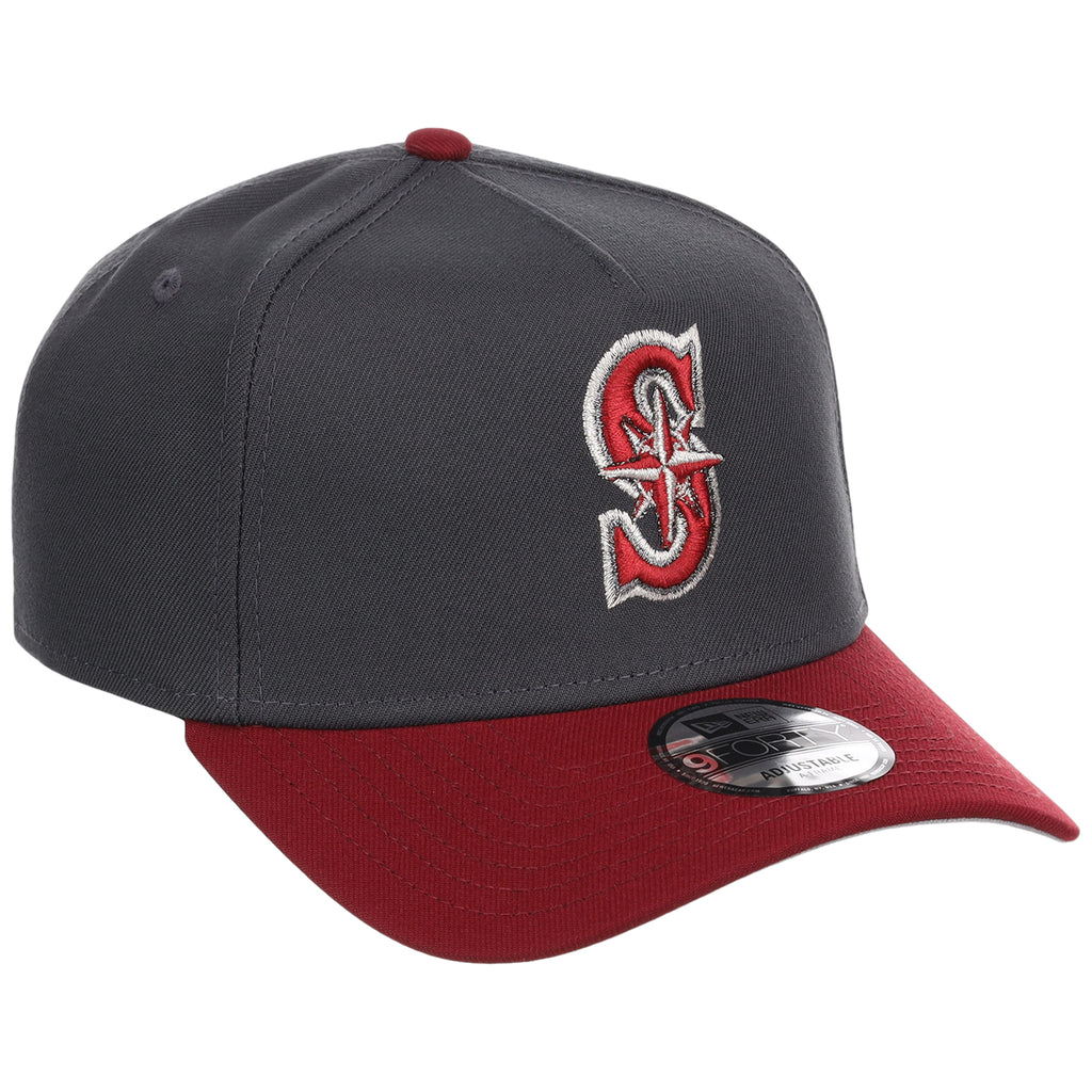 Seattle Mariners MLB Graphite x Cardinal FASHION CORE New Era 9FORTY A-Frame
