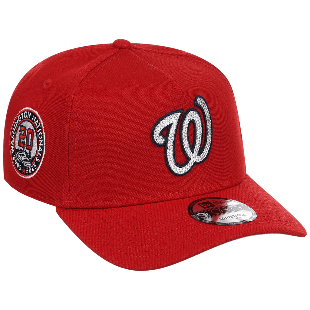 Washington Nationals MLB Diamond Bling New Era 9FORTY A-Frame