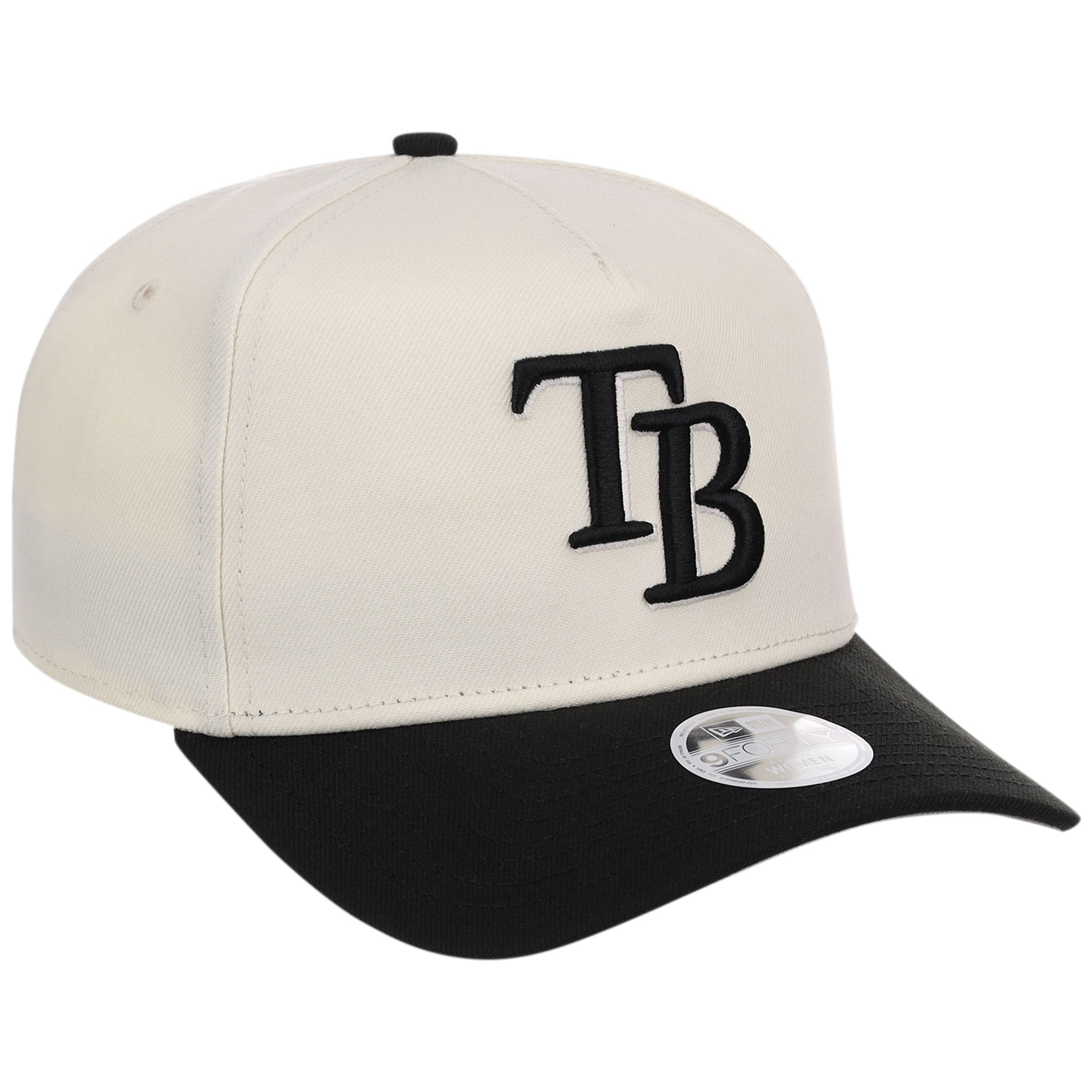 Tampa Bay Rays Women's New Era 9FORTY Chrome x Black A-Frame
