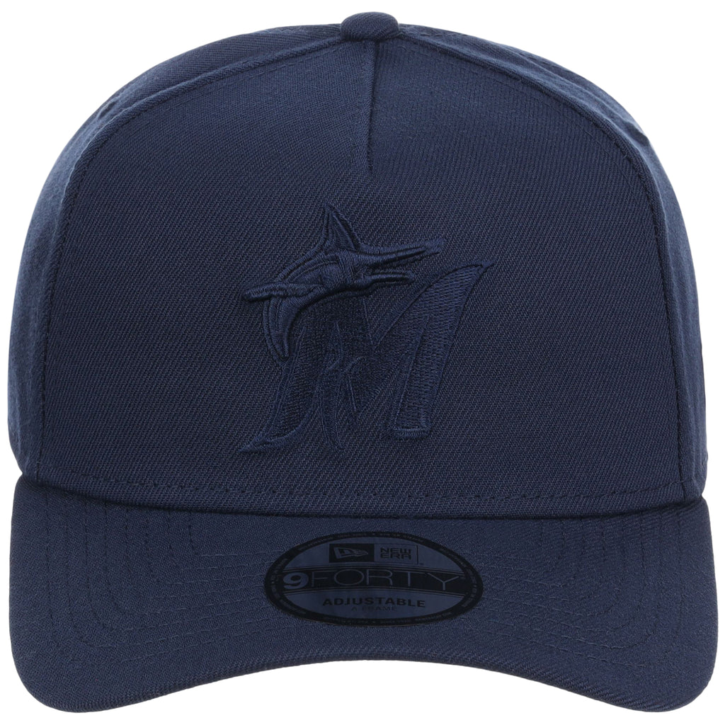 Miami Marlins MLB Navy FASHION CORE New Era 9FORTY A-Frame