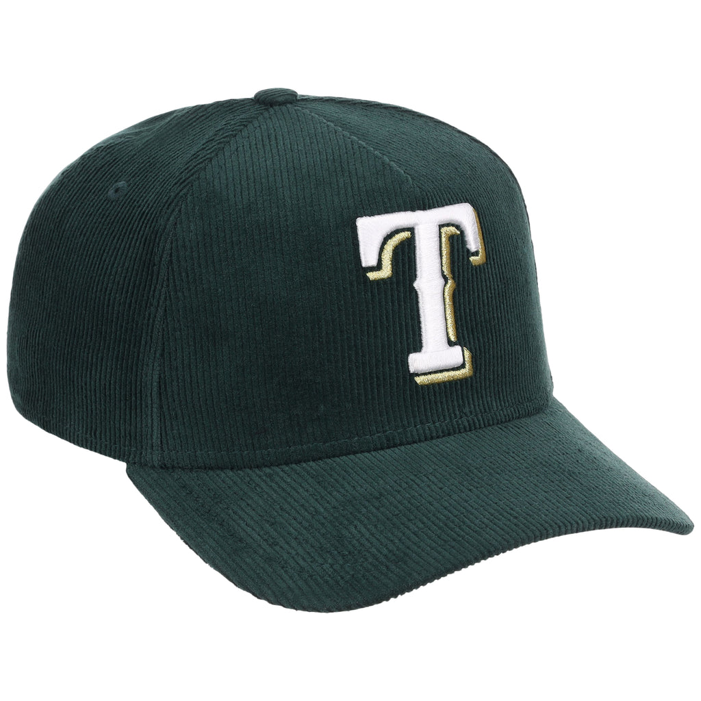 Texas Rangers MLB Dark Green Cord FASHION CORE New Era 9FORTY A-Frame