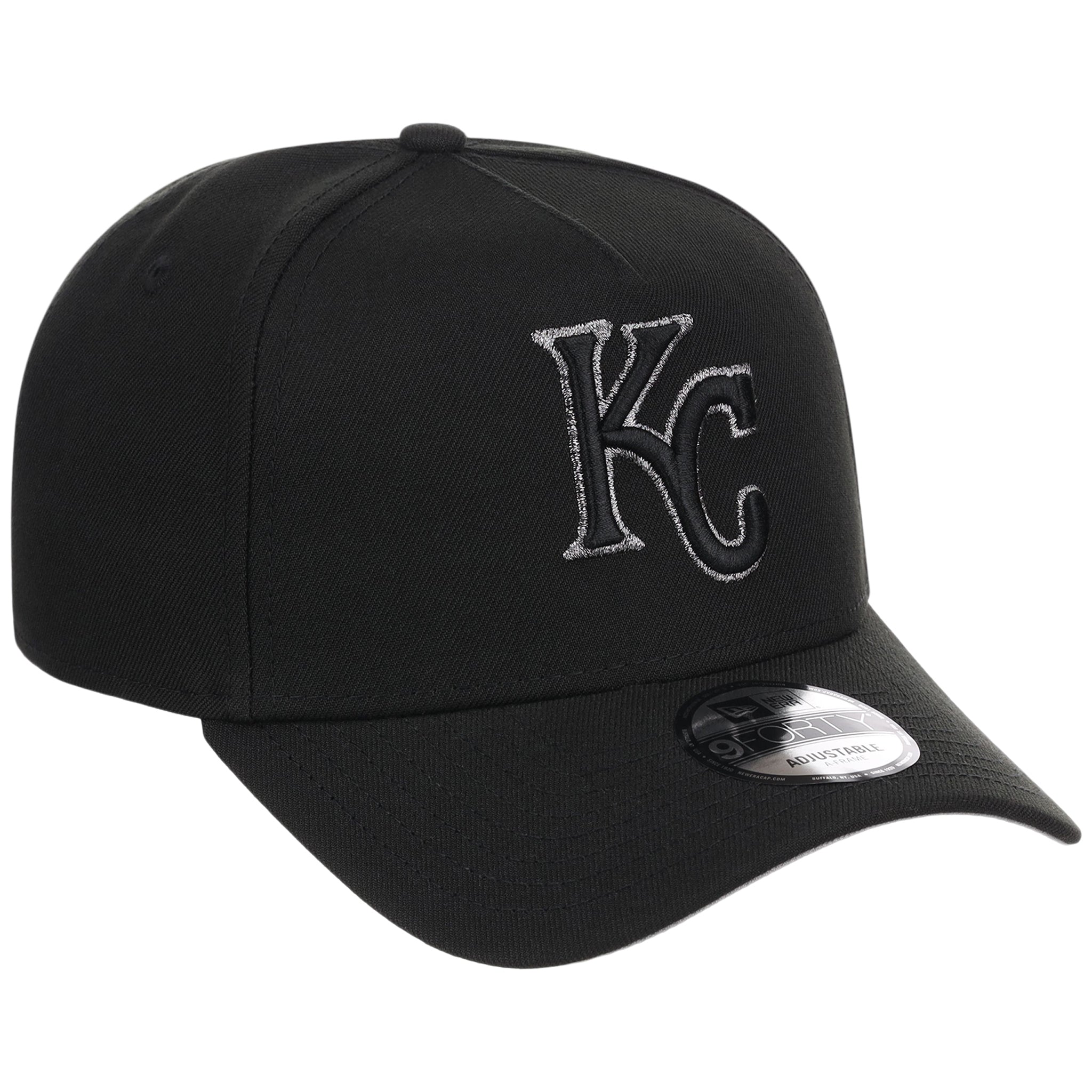 Kansas City Royals MLB Black x Pewter FASHION CORE New Era 9FORTY A-Frame