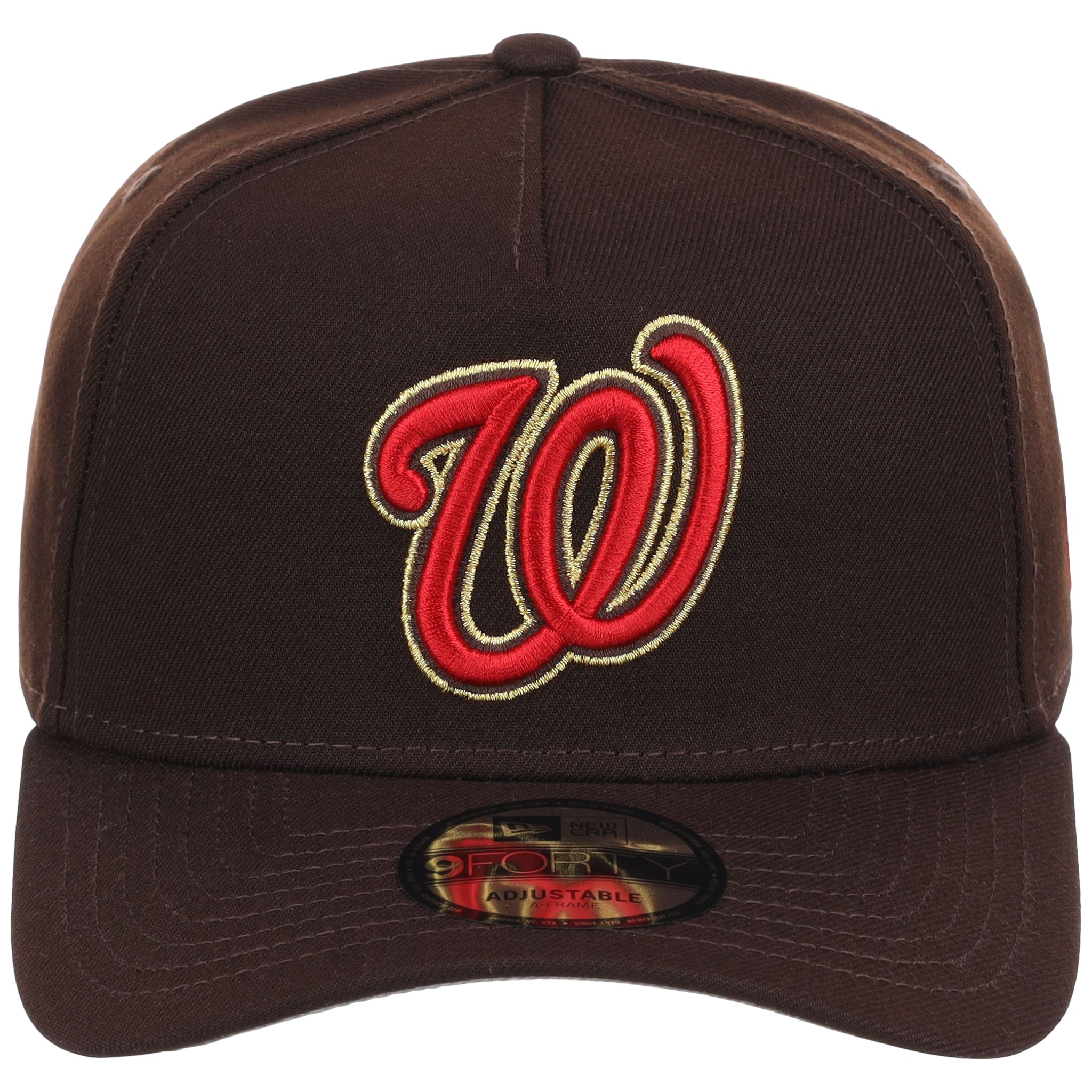 Washington Nationals MLB Burnt Wood FASHION CORE New Era 9FORTY A-Frame