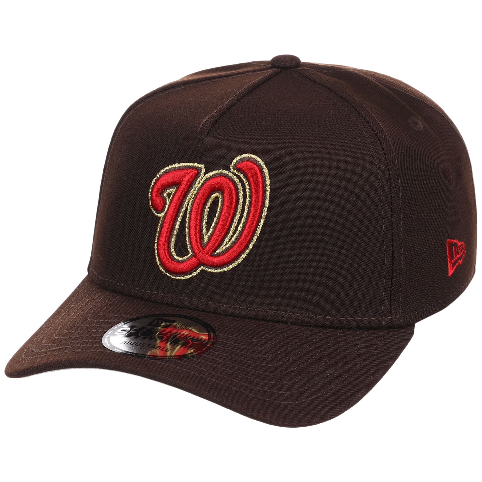 Washington Nationals MLB Burnt Wood FASHION CORE New Era 9FORTY A-Frame