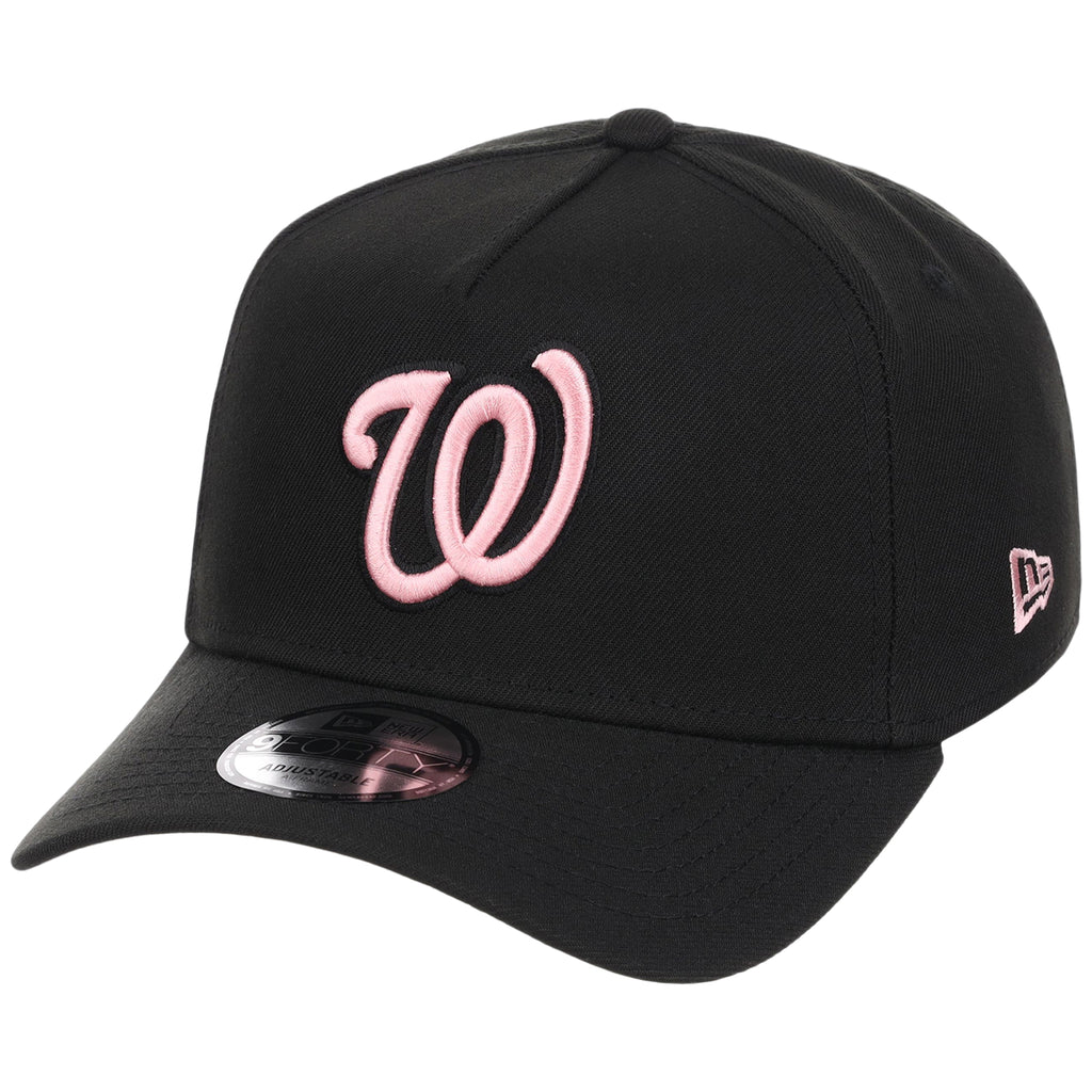 Washington Nationals MLB Black x Pink FASHION CORE New Era 9FORTY A-Frame