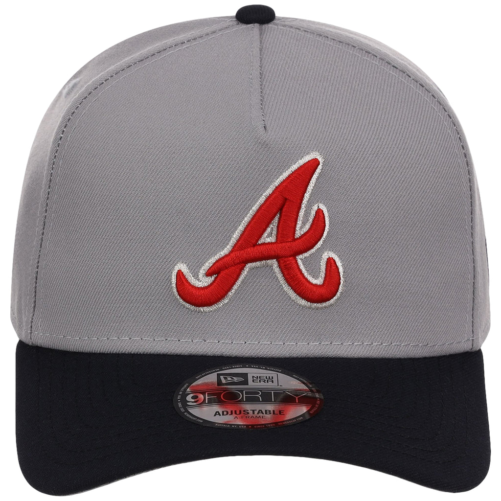 Atlanta Braves MLB Gray OTC FASHION CORE New Era 9FORTY A-Frame