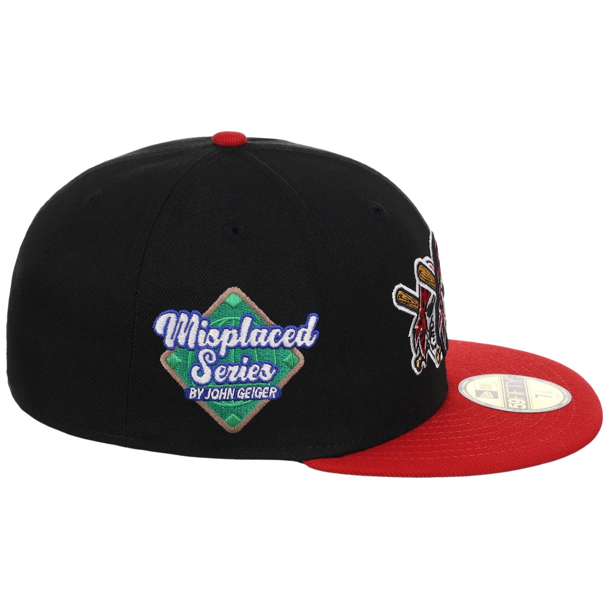 Pittsburgh Pirates MLB x John Geiger 'Misplaced Series' 2.0 New Era 59FIFTY (Black/Red)