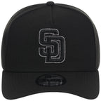 San Diego Padres MLB Black x Pewter FASHION CORE New Era 9FORTY A-Frame