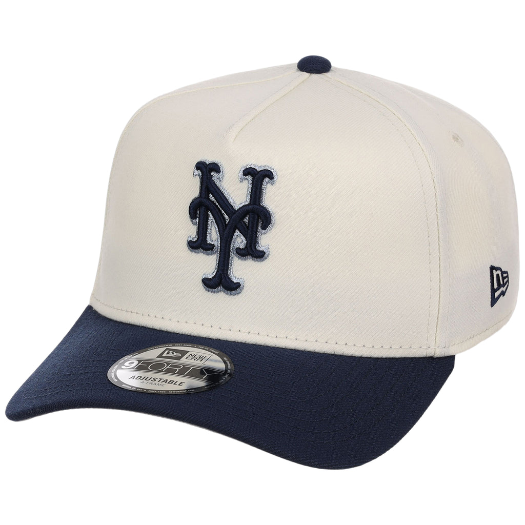New York Mets MLB Chrome x Navy FASHION CORE New Era 9FORTY A-Frame