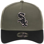 Chicago White Sox MLB Olive x Black & Pink FASHION CORE New Era 9FORTY A-Frame