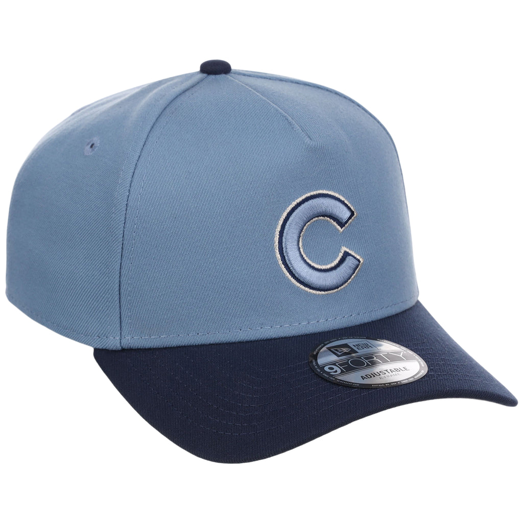 Chicago Cubs MLB Faded Blue x Navy FASHION CORE New Era 9FORTY A-Frame
