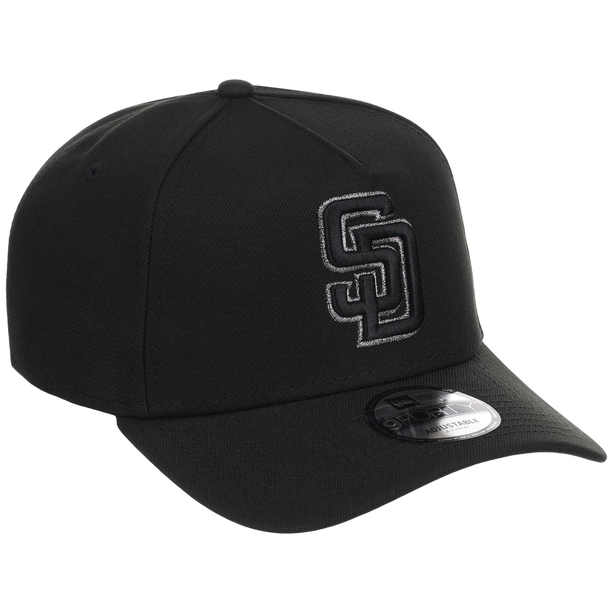 San Diego Padres MLB Black x Pewter FASHION CORE New Era 9FORTY A-Frame
