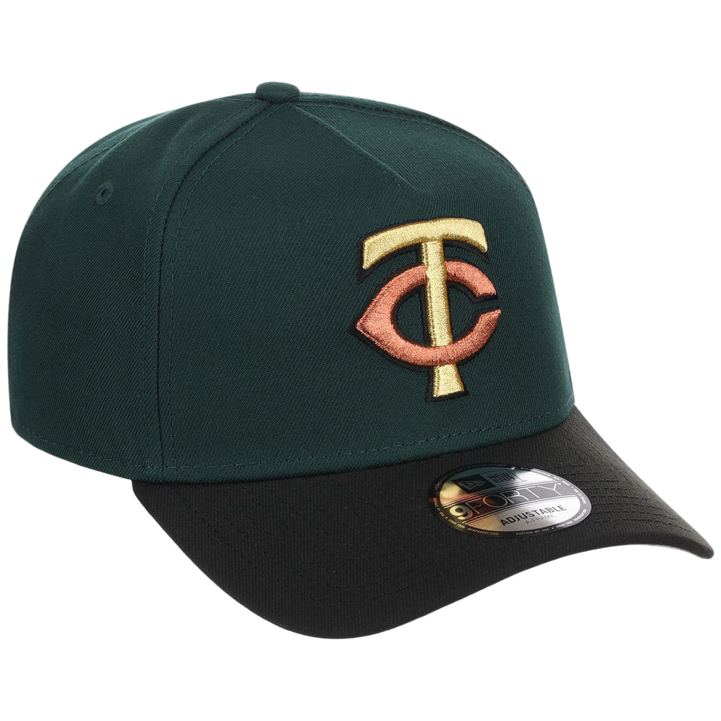 Minnesota Twins MLB Dark Green x Black FASHION CORE New Era 9FORTY A-Frame