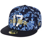 Los Angeles Dodgers Pacific Canvas New Era 59FIFTY (Floral/Navy)