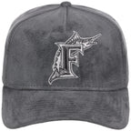Miami Marlins MLB Gray x Suede FASHION CORE New Era 9FORTY A-Frame