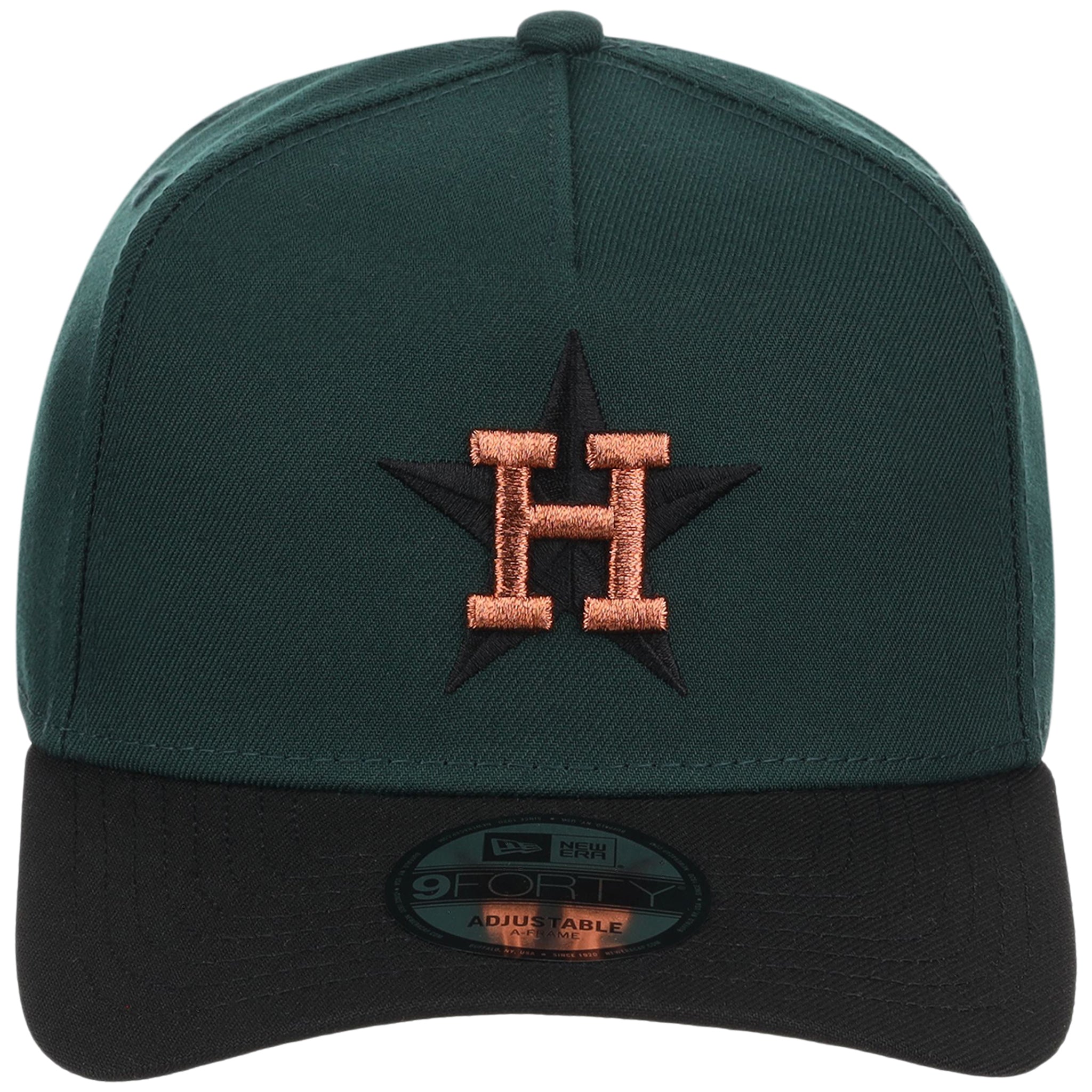 Houston Astros MLB Dark Green x Black FASHION CORE New Era 9FORTY A-Frame