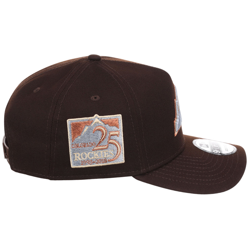 Colorado Rockies MLB Frosted Bark New Era 9FORTY A-Frame