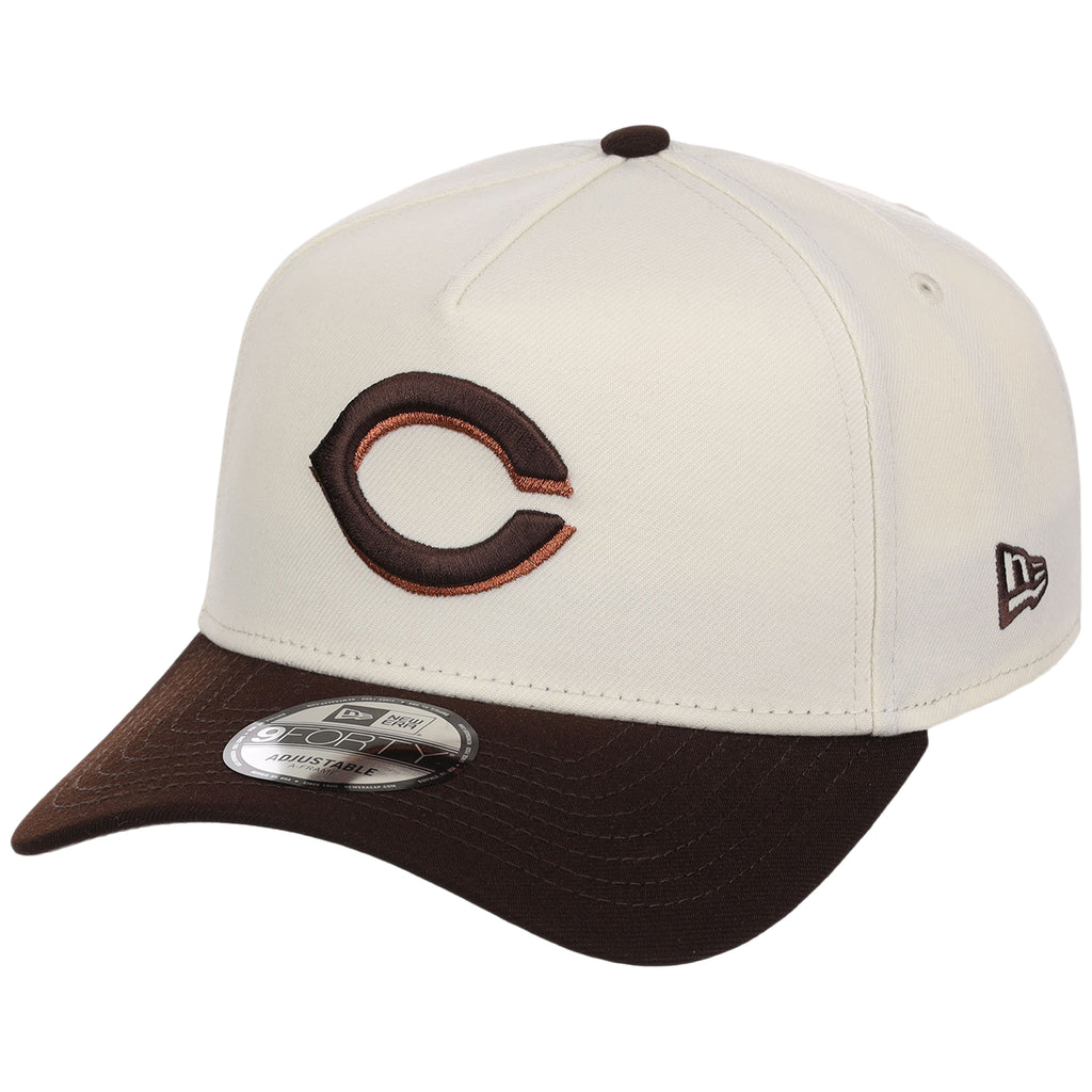 Cincinnati Reds MLB Chrome x Burnt Wood FASHION CORE New Era 9FORTY A-Frame
