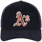 Oakland Athletics MLB Navy Cord FASHION CORE New Era 9FORTY A-Frame