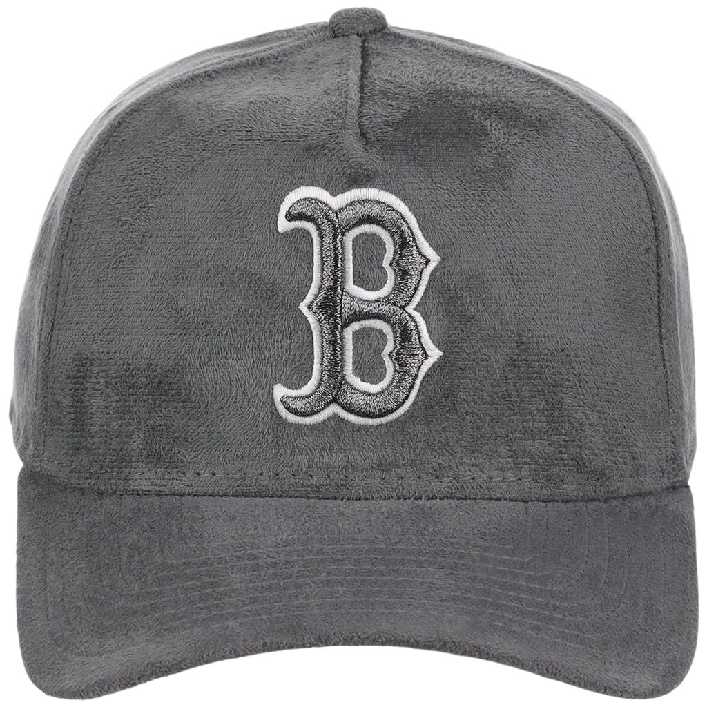 Boston Red Sox MLB Gray x Suede FASHION CORE New Era 9FORTY A-Frame