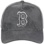Boston Red Sox MLB Gray x Suede FASHION CORE New Era 9FORTY A-Frame