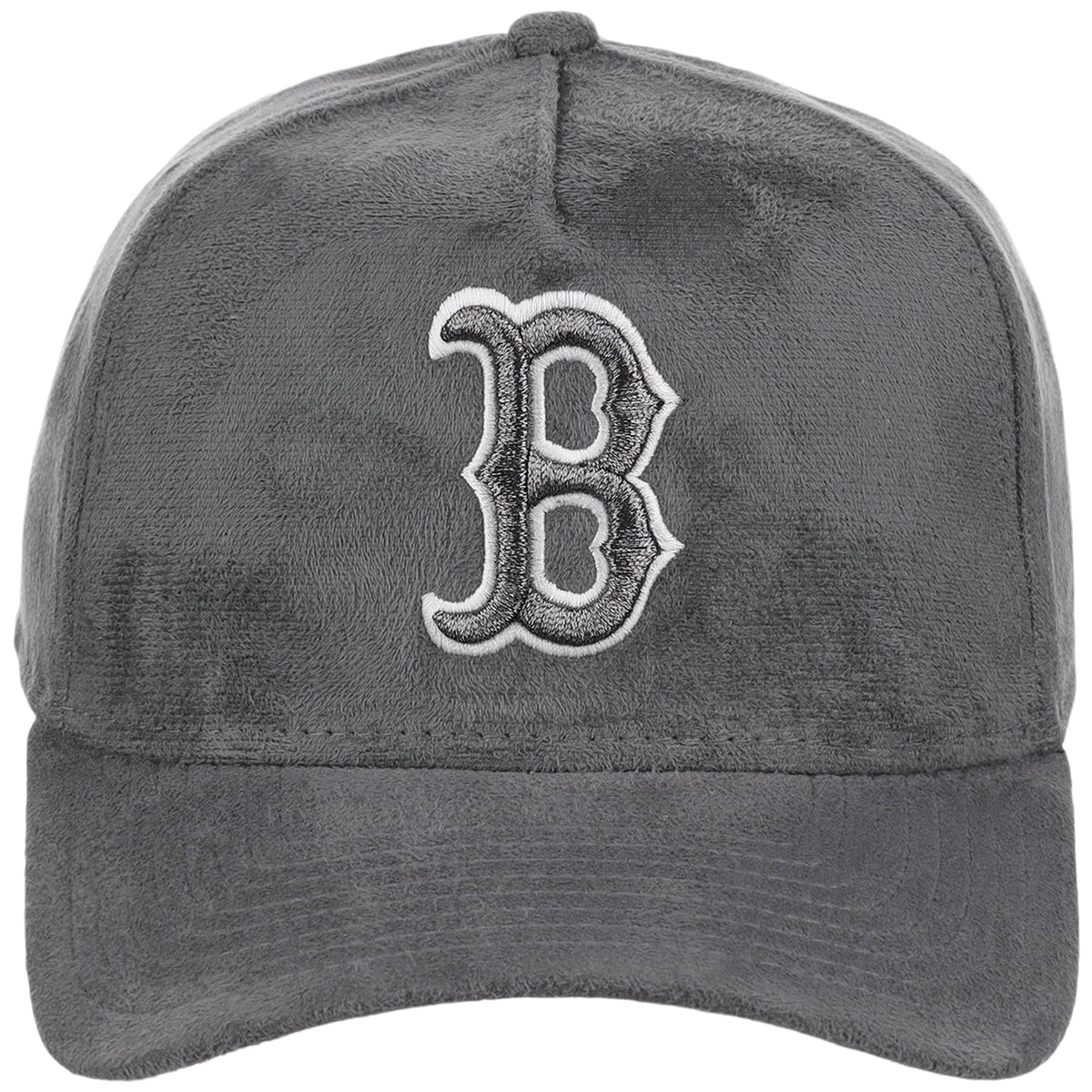 Boston Red Sox MLB Gray x Suede FASHION CORE New Era 9FORTY A-Frame