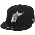 Miami Marlins MLB Pewter Skies New Era 59FIFTY