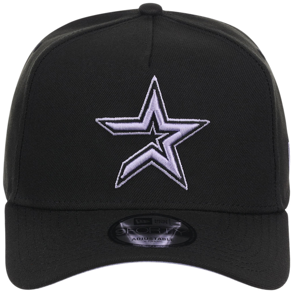 Houston Astros MLB Black x Lavender FASHION CORE New Era 9FORTY A-Frame