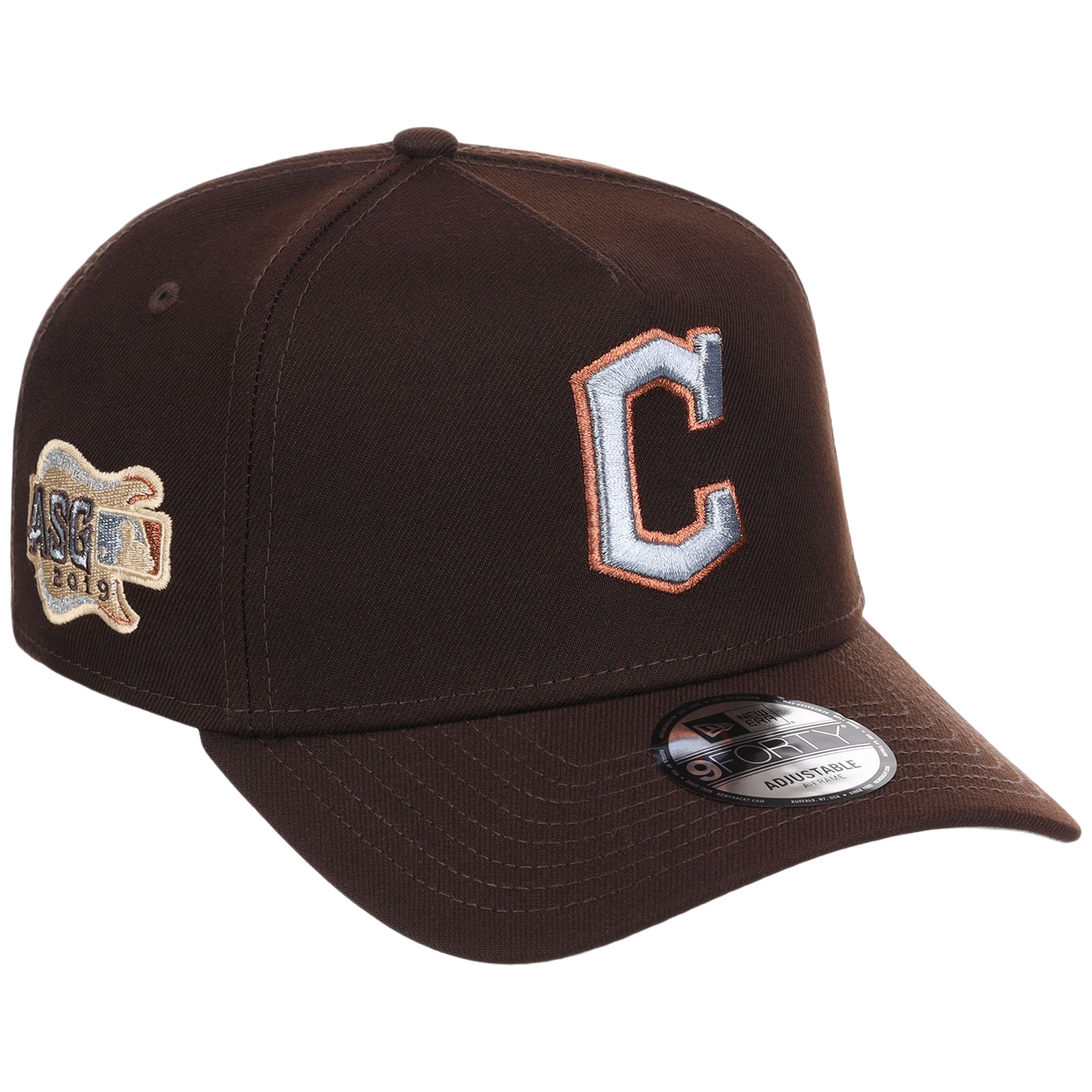 Cleveland Guardians MLB Frosted Bark New Era 9FORTY A-Frame