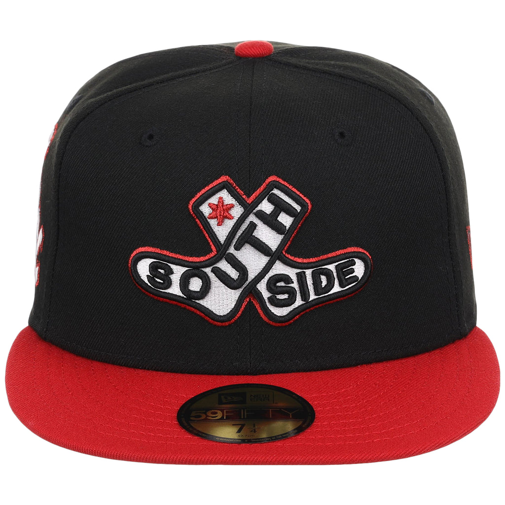 Chicago White Sox (Black/Red) Chicago Southside Crown the City New Era 59FIFTY