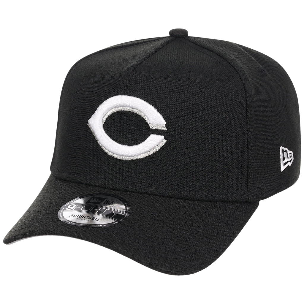Cincinnati Reds MLB Black x White FASHION CORE New Era 9FORTY A-Frame