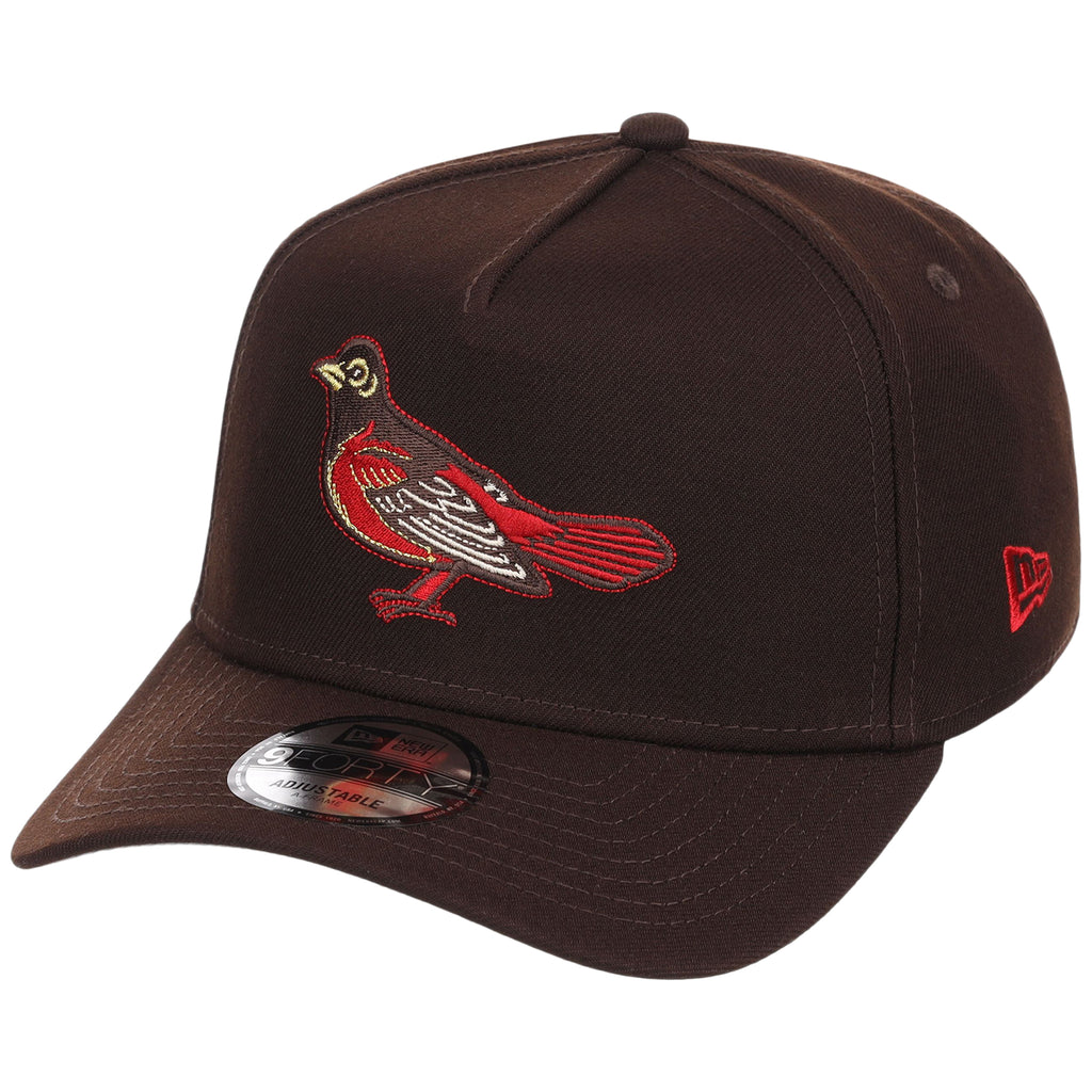 Baltimore Orioles MLB Burnt Wood FASHION CORE New Era 9FORTY A-Frame