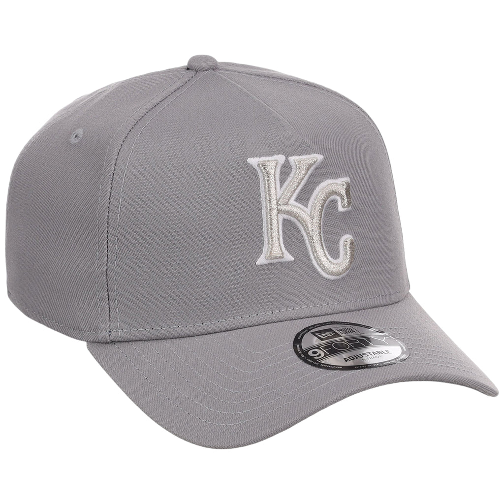 Kansas City Royals MLB Gray x White FASHION CORE New Era 9FORTY A-Frame