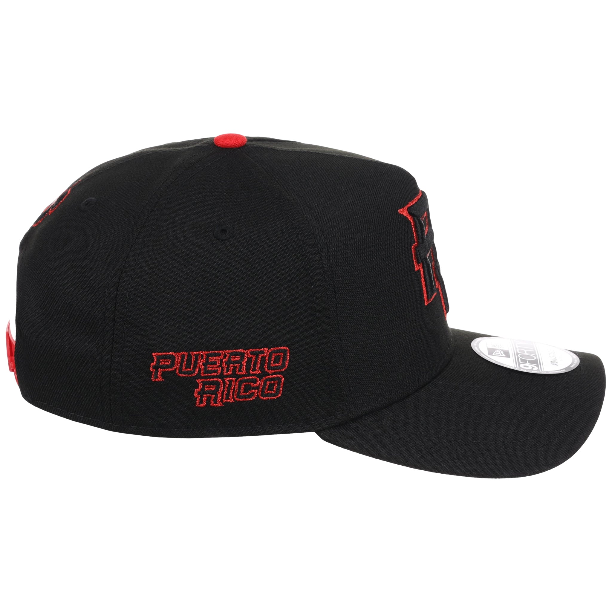 Puerto Rico Crown the Country New Era 9FORTY (Black/Black)