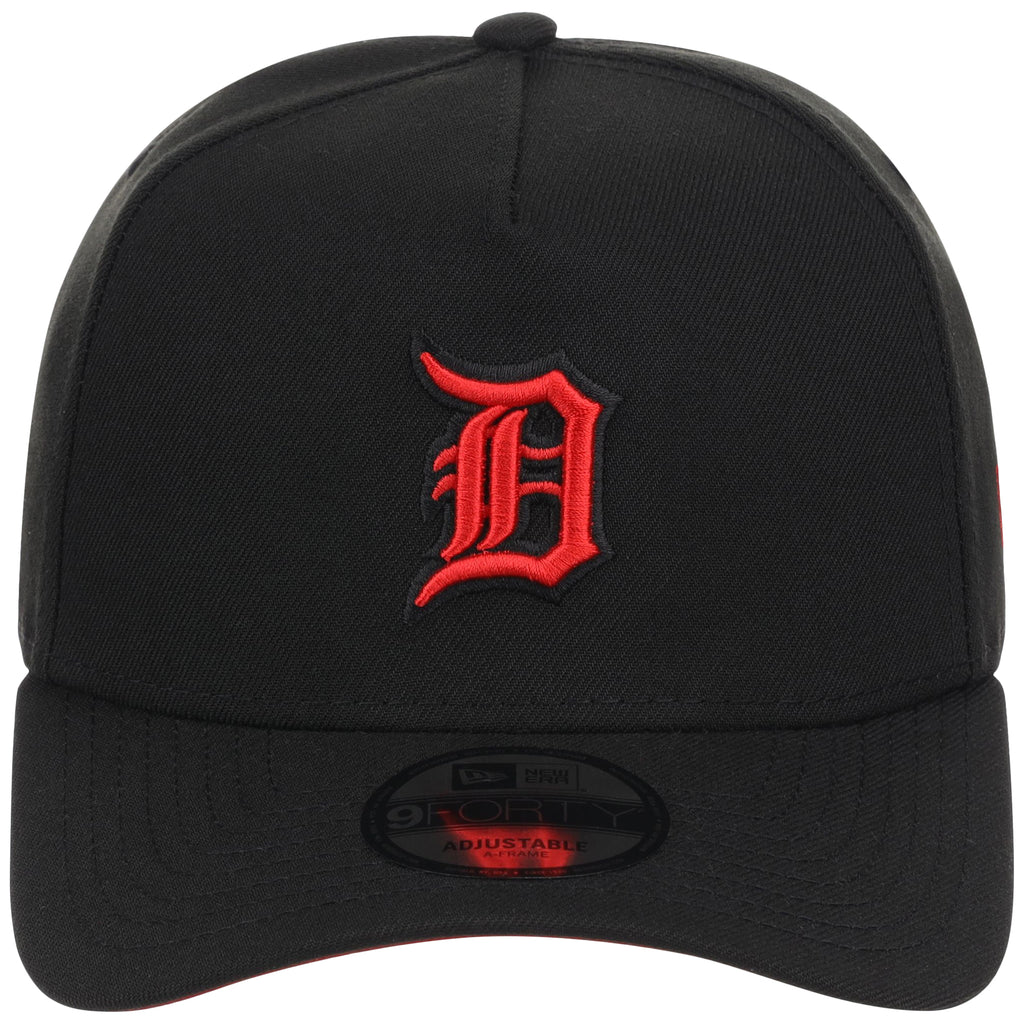 Detroit Tigers MLB Black x Red FASHION CORE New Era 9FORTY A-Frame