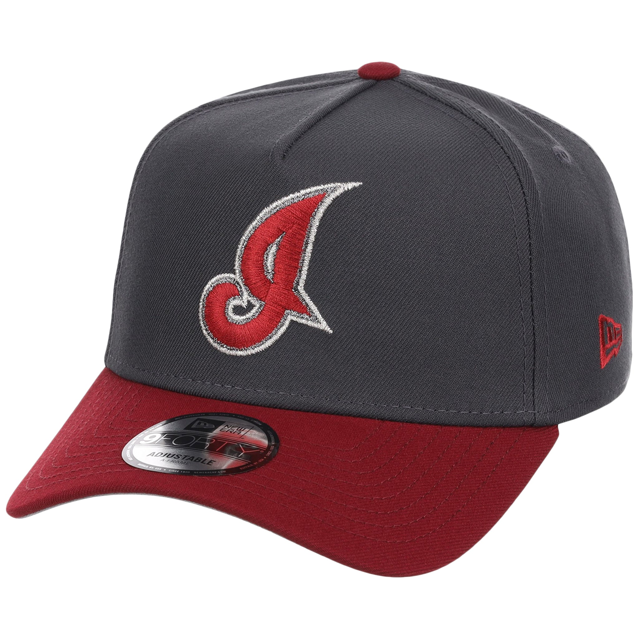 Cleveland Indians MLB Graphite x Cardinal FASHION CORE New Era 9FORTY A-Frame