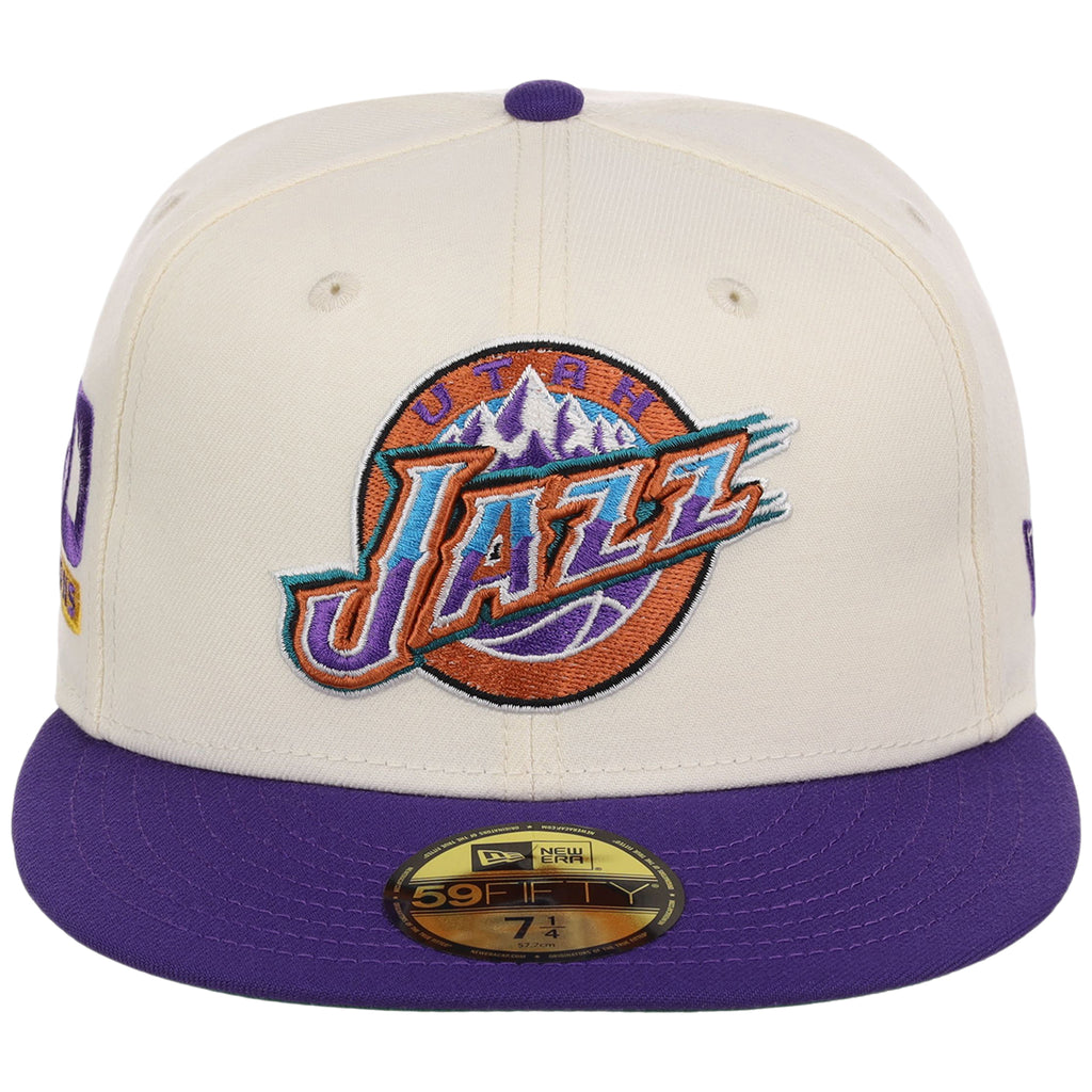 Utah Jazz NBA Chrome OTC New Era 59FIFTY (Chrome/Purple)