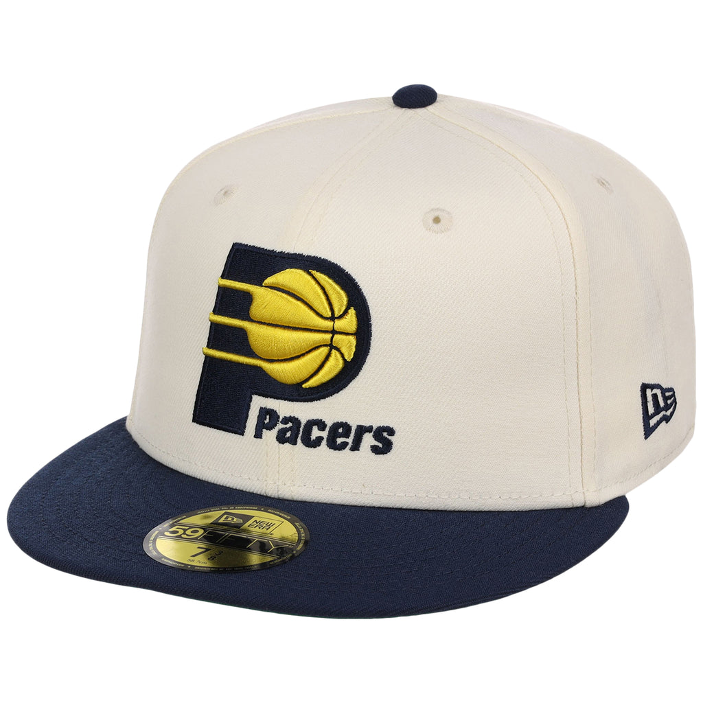 Indiana Pacers NBA Chrome OTC New Era 59FIFTY (Chrome/Navy)