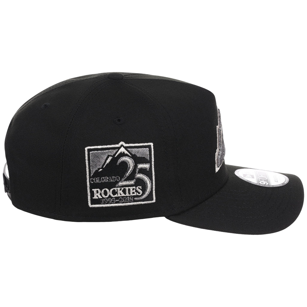 Colorado Rockies MLB Liquid Titanium New Era 9FORTY A-Frame