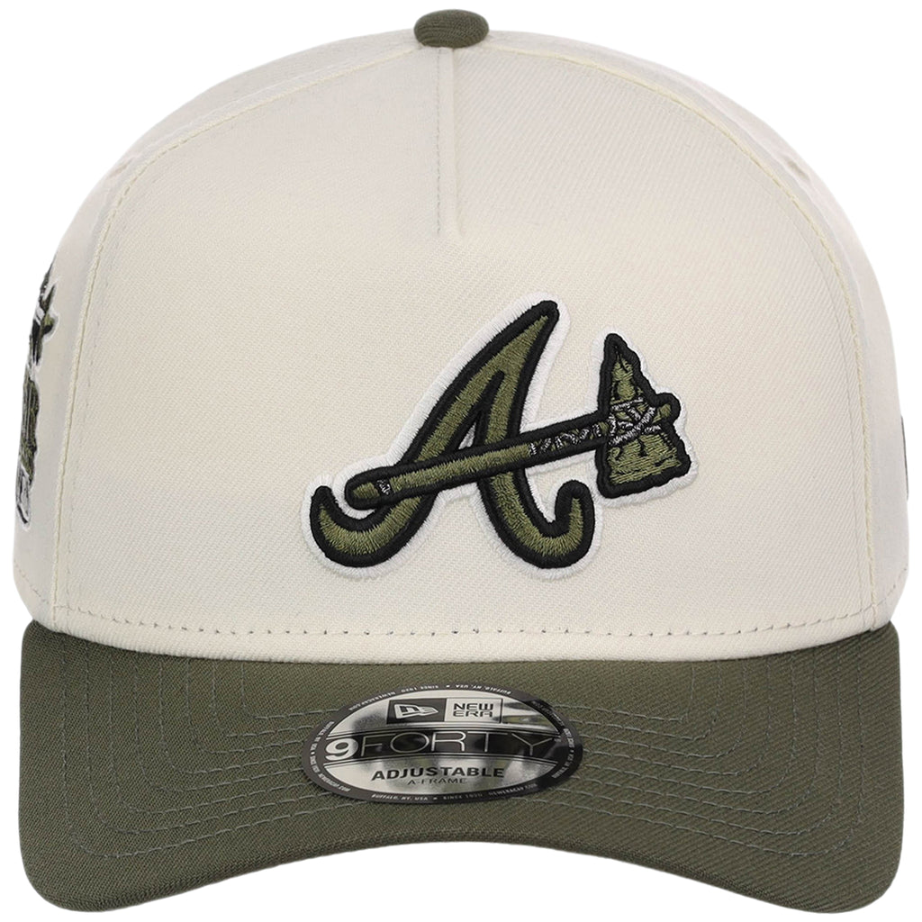 Atlanta Braves MLB Chrome Olive New Era 9FORTY
