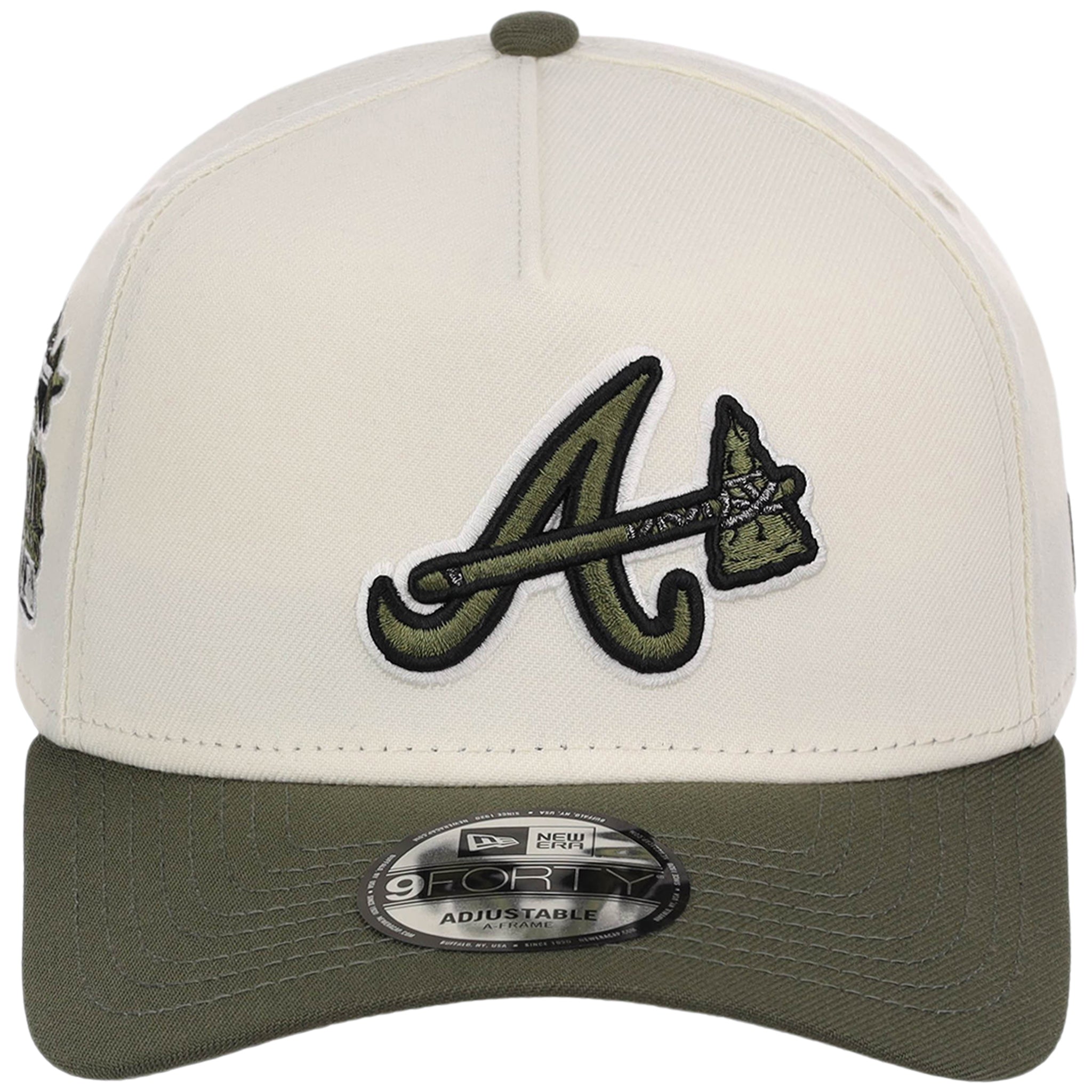 Atlanta Braves MLB Chrome Olive New Era 9FORTY