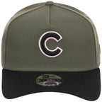 Chicago Cubs MLB Olive x Black & Pink FASHION CORE New Era 9FORTY A-Frame