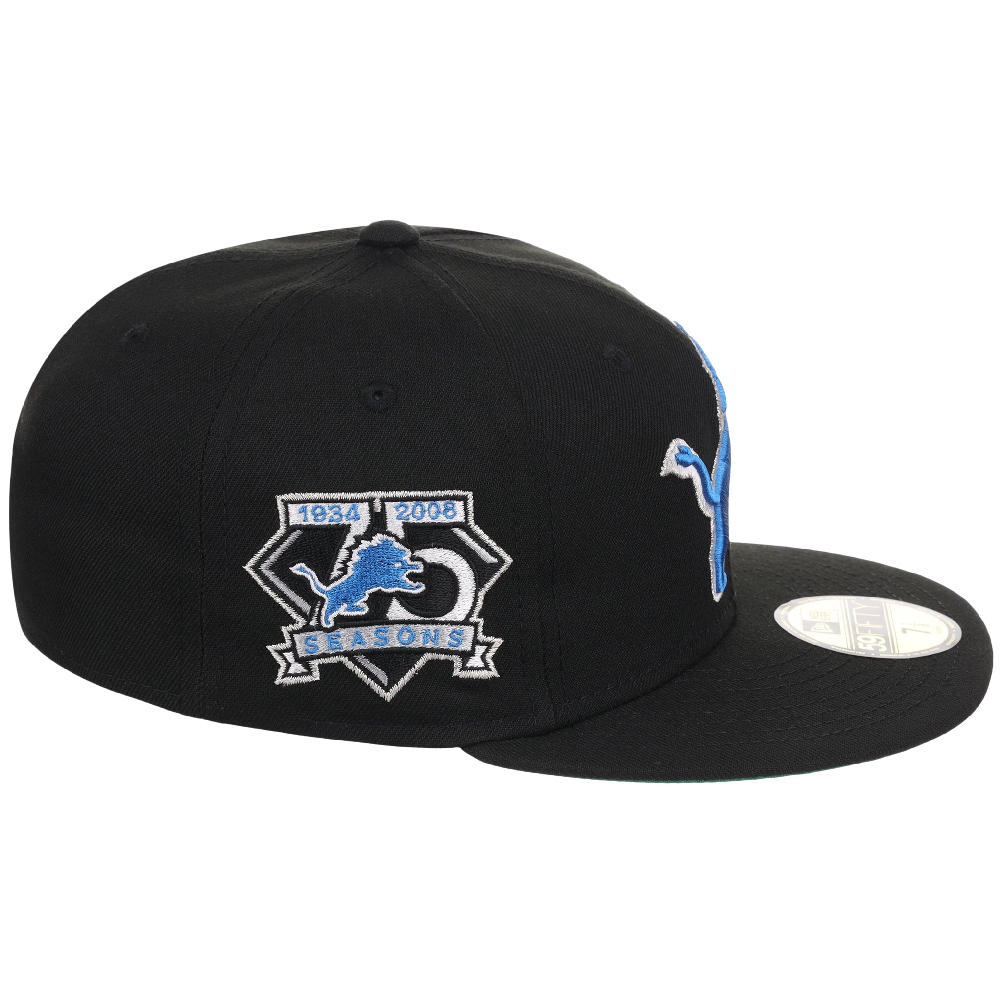 Detroit Lions NFL Black Dome New Era 59FIFTY