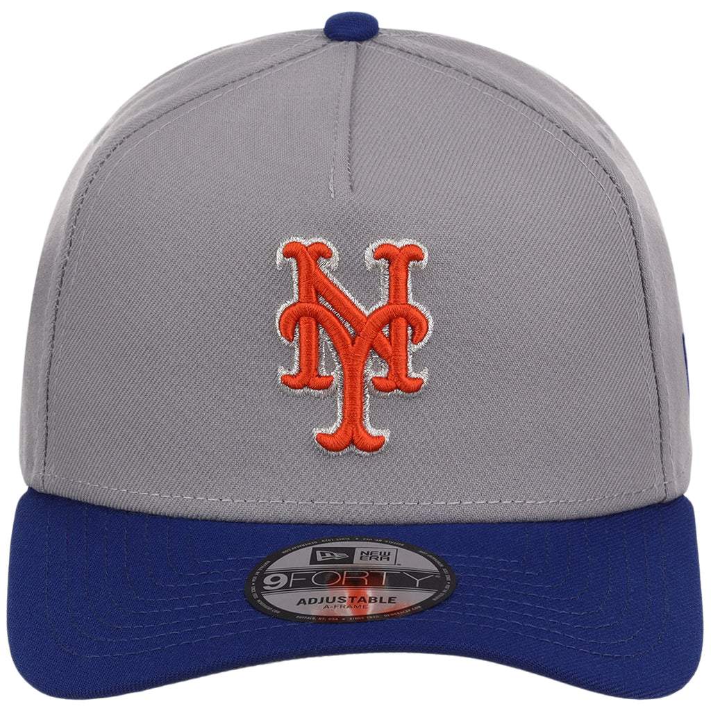 New York Mets MLB Gray OTC FASHION CORE New Era 9FORTY A-Frame