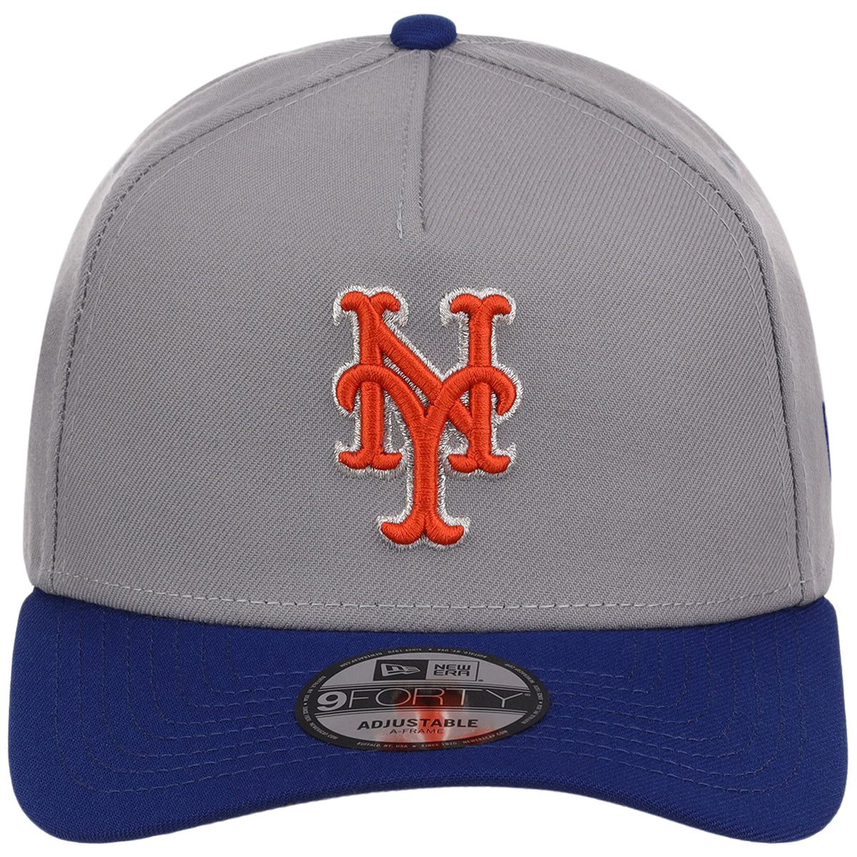 New York Mets MLB Gray OTC FASHION CORE New Era 9FORTY A-Frame