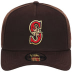 Seattle Mariners MLB Burnt Wood FASHION CORE New Era 9FORTY A-Frame